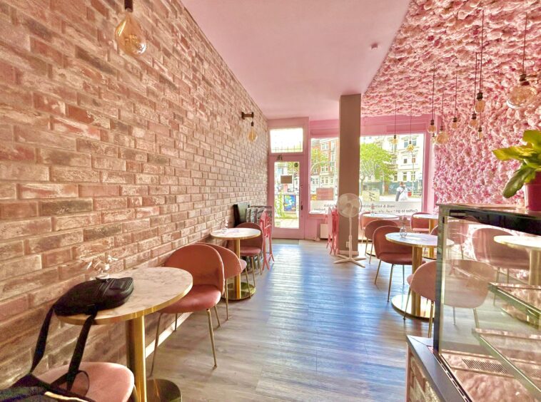 Rosa Barbie Café zu vermieten in Winterhude - Bahrami Immobilien